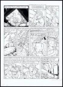 Planche noir et blanc, Adler, Muerte Transit (T.3), René Sterne