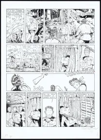 Black and white original page, Adler, Dernière mission (T.4), René Sterne