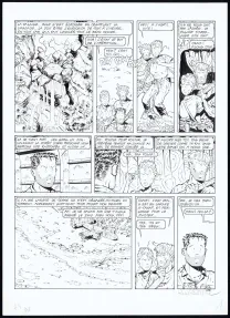 Planche noir et blanc, Adler, Dernière mission (T.4), René Sterne
