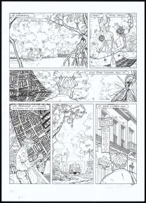 Planche noir et blanc, Adler, La Jungle rouge (T.7), René Sterne