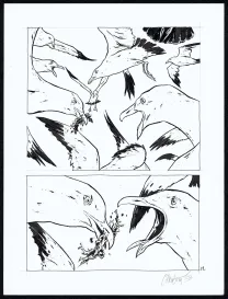 Planche noir et blanc, Tout seul, Christophe Chabouté