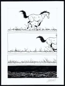 Planche noir et blanc, Tout seul, Christophe Chabouté