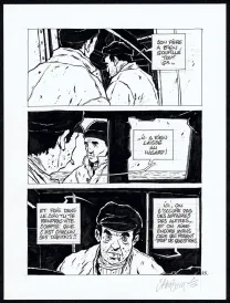 Planche noir et blanc, Tout seul, Christophe Chabouté