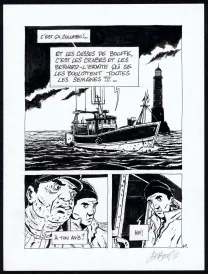 Planche noir et blanc, Tout seul, Christophe Chabouté