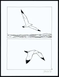 Black and white original page, Tout seul, Christophe Chabouté