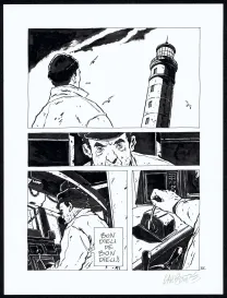 Planche noir et blanc, Tout seul, Christophe Chabouté