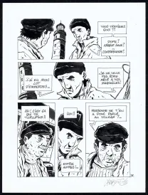 Black and white original page, Tout seul, Christophe Chabouté