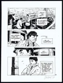 Planche noir et blanc, Tout seul, Christophe Chabouté
