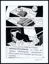 Black and white original page, Tout seul, Christophe Chabouté