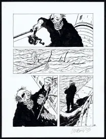 Planche noir et blanc, Tout seul, Christophe Chabouté