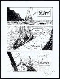 Planche noir et blanc, Tout seul, Christophe Chabouté