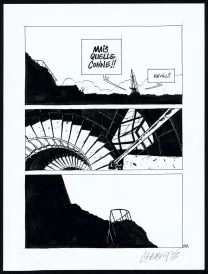 Planche noir et blanc, Tout seul, Christophe Chabouté