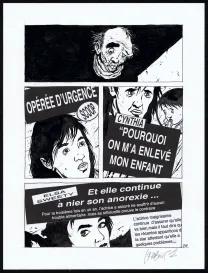Planche noir et blanc, Tout seul, Christophe Chabouté