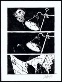 Planche noir et blanc, Tout seul, Christophe Chabouté