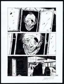 Black and white original page, Tout seul, Christophe Chabouté