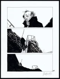 Planche noir et blanc, Tout seul, Christophe Chabouté
