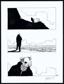 Planche noir et blanc, Tout seul, Christophe Chabouté