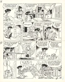 Planche noir et blanc, Le Scrameustache, Le Grand retour (T.16), Roland Gos