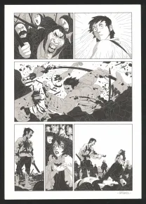 Black and white original page, Les Ogres-Dieux, Petit (T.1), Bertrand Gatignol
