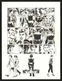 Planche noir et blanc, Jazz Maynard, Live in Barcelona (T.7),  Roger