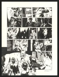 Black and white original page, Jazz Maynard, Live in Barcelona (T.7),  Roger