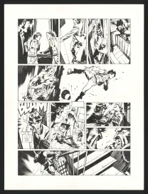 Planche noir et blanc, Jazz Maynard, Live in Barcelona (T.7),  Roger