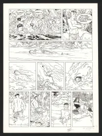 Black and white original page, Les Maîtres de l'orge, Charles, 1854 (T.1), Francis Vallès