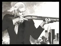 Illustration noir et blanc, I.R.$., HS - Les Dossiers Max, Bernard Vrancken