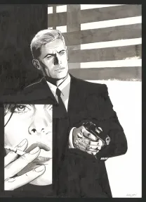 Illustration noir et blanc, I.R.$., HS - Les Dossiers Max, Bernard Vrancken