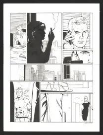 Planche noir et blanc, I.R.$., Larry's paradise (T.17), Bernard Vrancken