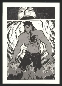 Planche noir et blanc, Les Ogres-Dieux, Le Grand Homme (T.3), Bertrand Gatignol