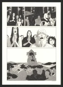 Planche noir et blanc, Les Ogres-Dieux, Le Grand Homme (T.3), Bertrand Gatignol
