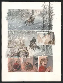 Colored original page, Le Chemin du couchant, Marqué par le diable (T.2), Sergio Tisselli