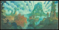 Illustration couleur, La Passe-miroir, Paul Echegoyen