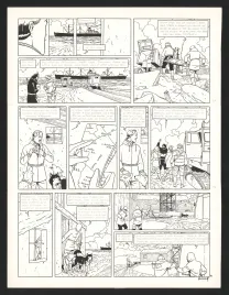 Planche noir et blanc, Blake et Mortimer, Les Sarcophages du 6e continent - Tome 2 (T.17), André Juillard