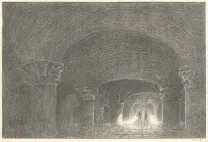 Illustration noir et blanc, Les Carnets Lovecraft, Les Rats dans les murs, Armel Gaulme