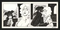 Black and white original page, Dick Turpin, Lele Vianello