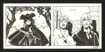 Black and white original page, Dick Turpin, Lele Vianello