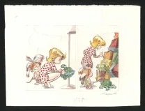 Colored original page, Boule et Bill, Noël indien (T.2), José Luis Munuera