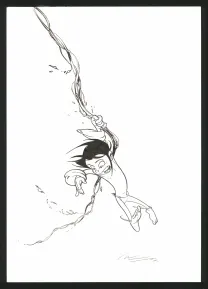 Black and white illustration, Nävis, José Luis Munuera