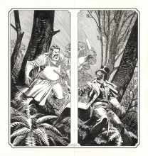 Black and white illustration, Undertaker, Ralph Meyer