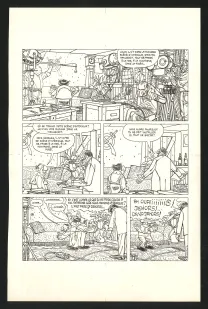 Planche noir et blanc, Georges et Louis romanciers, Georges et Louis racontent (T.1), Daniel Goossens