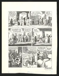 Planche noir et blanc, Route vers l'enfer, Daniel Goossens