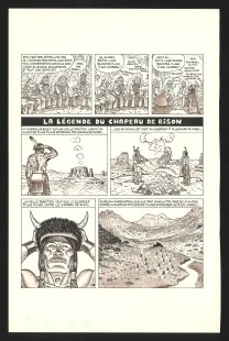 Black and white original page, Georges et Louis romanciers, La fin du monde (T.3), Daniel Goossens