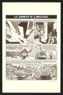 Black and white original page, Georges et Louis romanciers, La fin du monde (T.3), Daniel Goossens