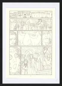 Black and white original page, Les Ogres-Dieux, La Première née (T.4), Bertrand Gatignol
