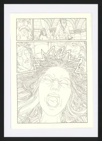 Black and white original page, Les Ogres-Dieux, La Première née (T.4), Bertrand Gatignol
