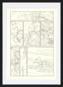 Black and white original page, Les Ogres-Dieux, La Première née (T.4), Bertrand Gatignol