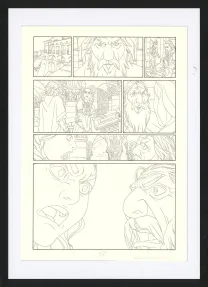 Black and white original page, Les Ogres-Dieux, La Première née (T.4), Bertrand Gatignol