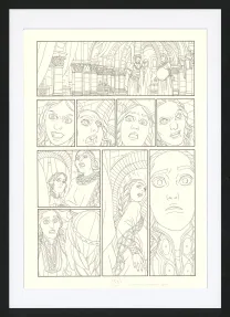 Black and white original page, Les Ogres-Dieux, La Première née (T.4), Bertrand Gatignol